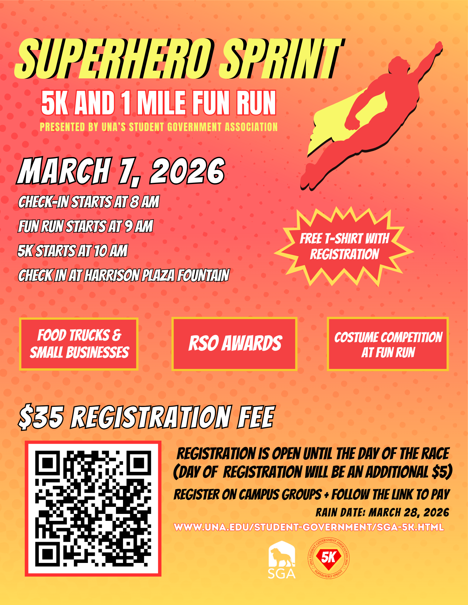 SGA Superhero Sprint 5K and 1 Mile Fun Run