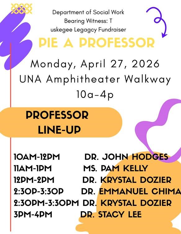 Pie a Professor Line Up
