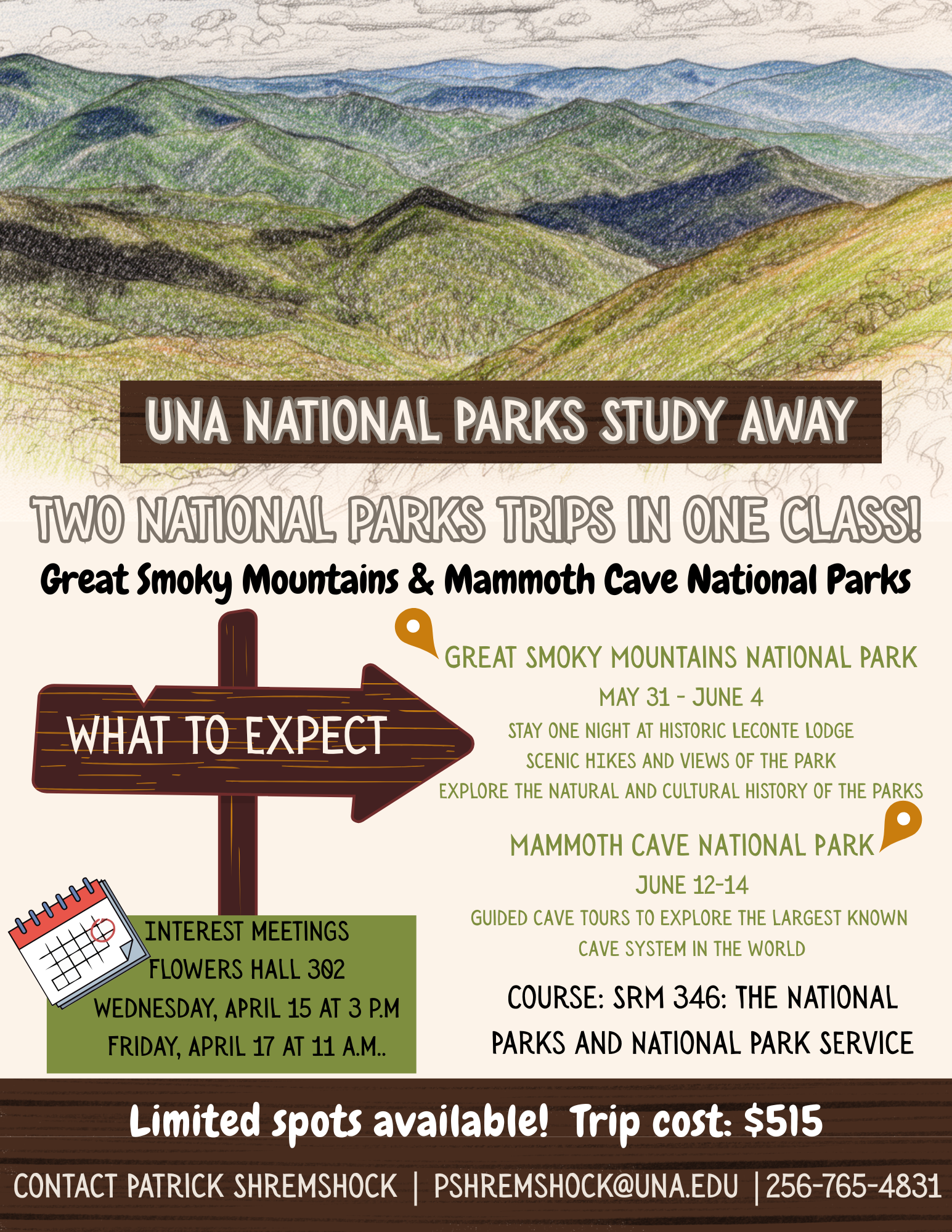 UNA National Parks Study Away